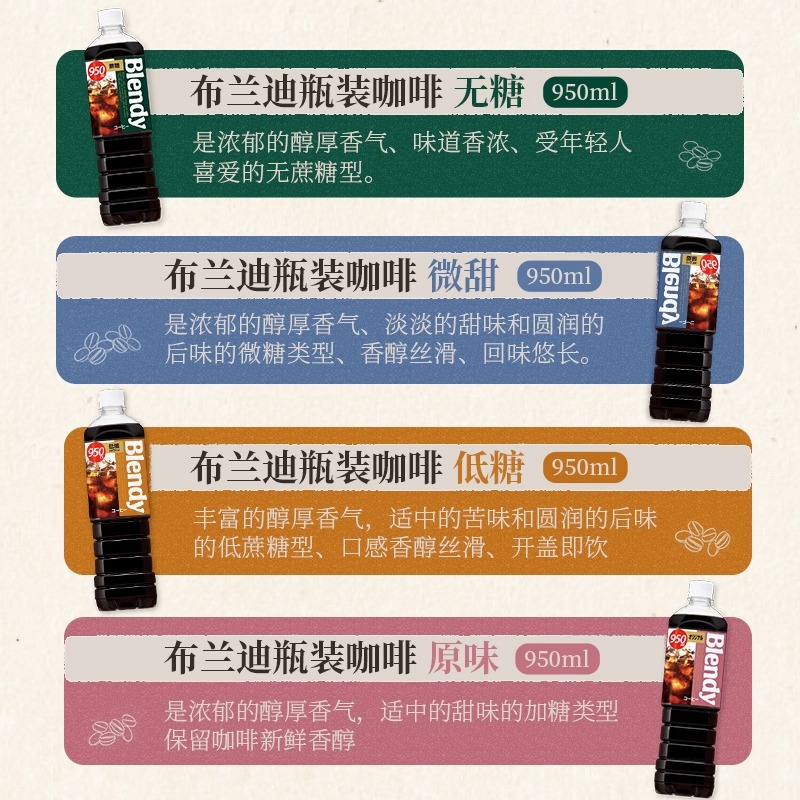 【自营】日本进口三得利即饮咖啡饮料Blendy冷萃无糖美式【临期】 - 图0