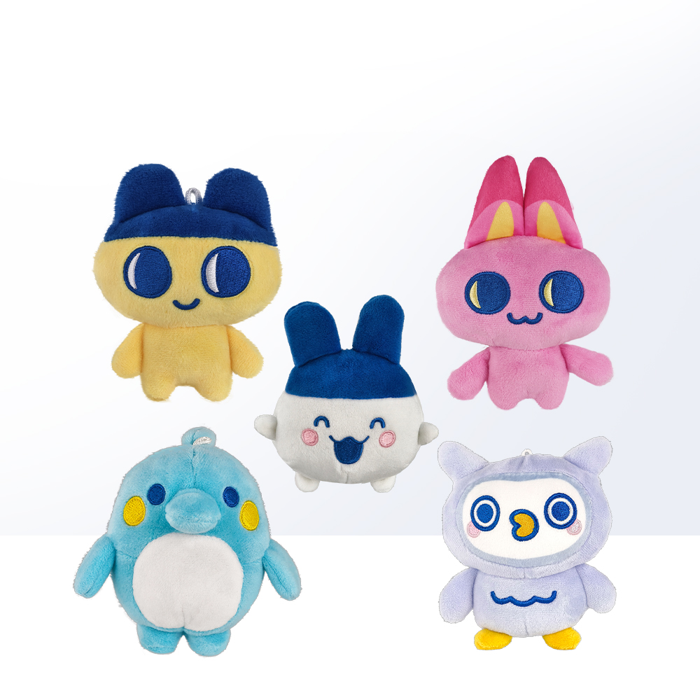 【自营】万代拓麻歌子电子宠物机欢乐园豆丁吉大嘴吉玩偶挂件包包 - 图1