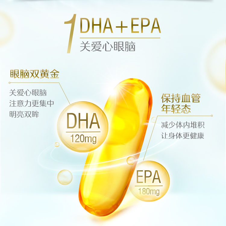 【自营】Swisse斯维诗鱼油DHA EPA胶囊1000mg 400粒 - 图2