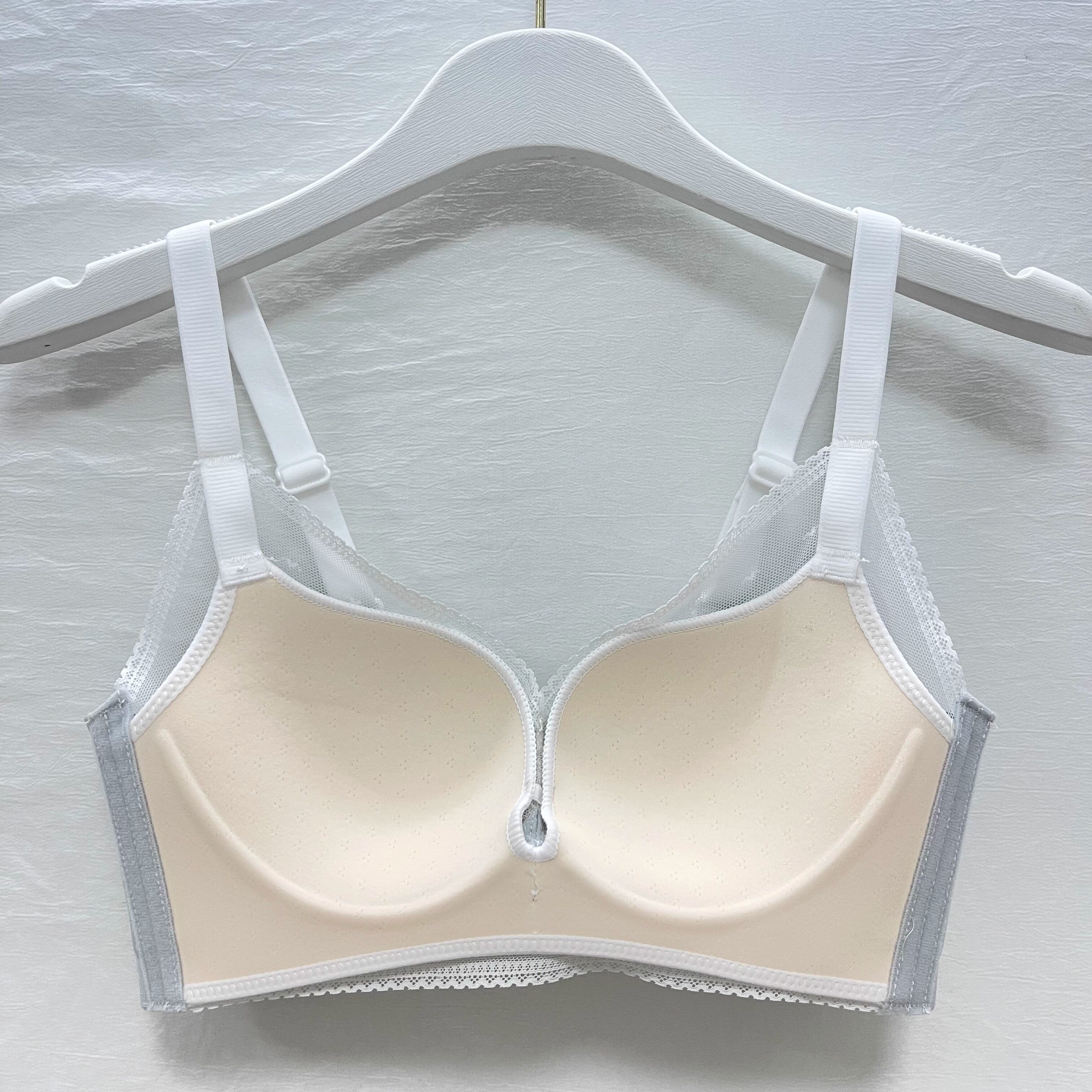 新品推荐 内衣女薄款小胸聚拢收副乳防下垂调整型蕾丝文胸不空杯