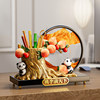 Panda pen holder quicksand painting ornaments Teacher's Day gift
