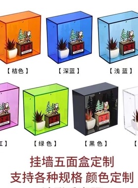 壁挂式亚克力置物收纳挂墙柜家用墙面装饰盒免打孔手办展示架定制