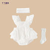 100 days baby dress summer pure cotton backless jumpsuit