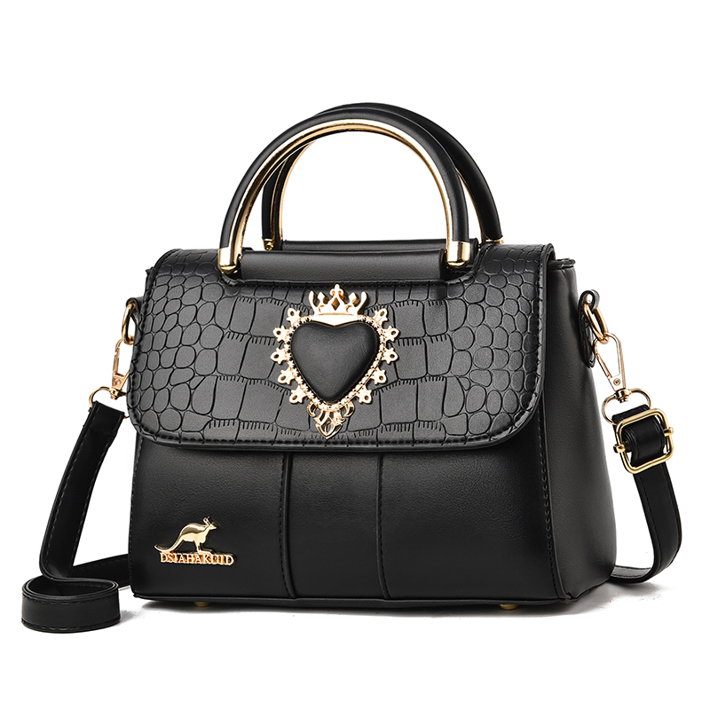 品牌女士手提包2024新款时尚潮流压花纯色款百搭休闲单肩斜挎女包,淘宝优惠券,粉丝福利购,淘宝优惠卷