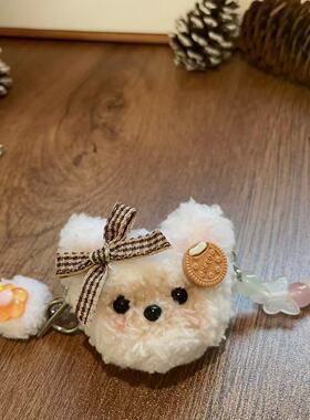 StarryCat原创设计可爱小狗ins毛绒秋冬项链女玩偶小众轻奢锁骨链