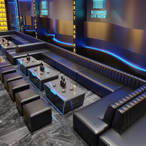 Customize the KTV sofa clear bar K Goethe-foot nightclub Compartment U Type L Corner Cassette Tea Table Combinations