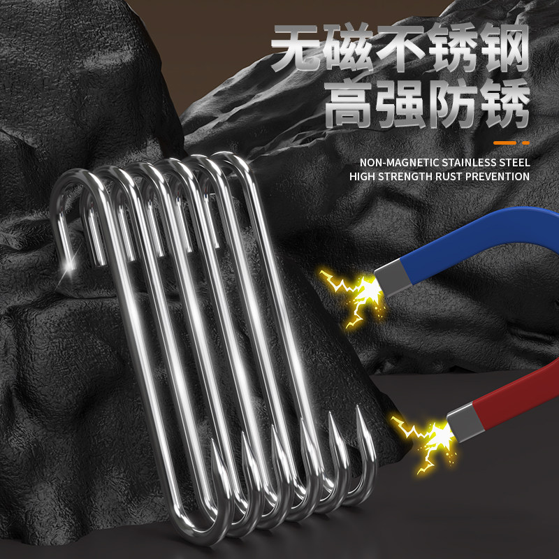 腊肉挂钩不锈钢S型晒腊鱼挂烤鸭香肠猪肉尖头勾子加粗S钩挂肉钩子,淘宝优惠券,粉丝福利购,淘宝优惠卷