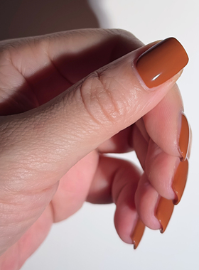 OPI S024焦糖南瓜棕指甲油 复古暖调土棕免烤油性甲油秋冬显白