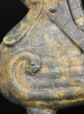 西周青铜器太保鸟卣纯铜酒器古文玩收藏摆件工艺送礼品摄影道具