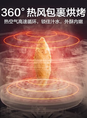 美的3L家用旋钮空气炸锅健康无油