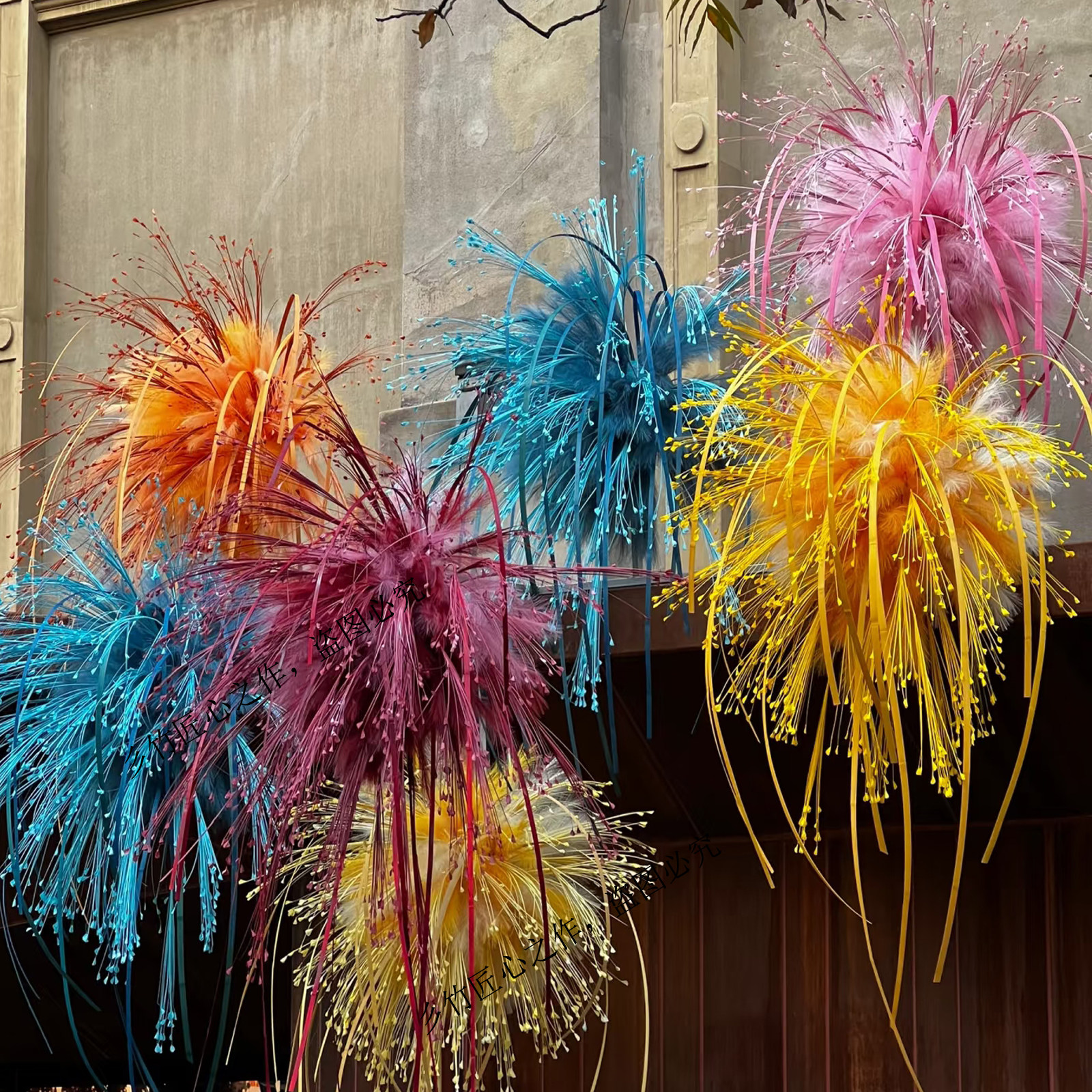 竹编竹条染色竹条手工diy材料包竹编烟花婚庆开业装饰花艺竹篾条,淘宝优惠券,粉丝福利购,淘宝优惠卷