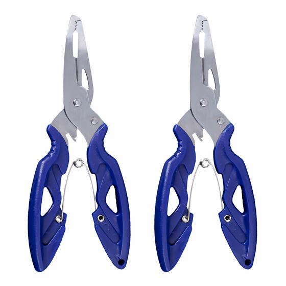 Multifunctional stainless steel lure pliers to control fish and remove hooks