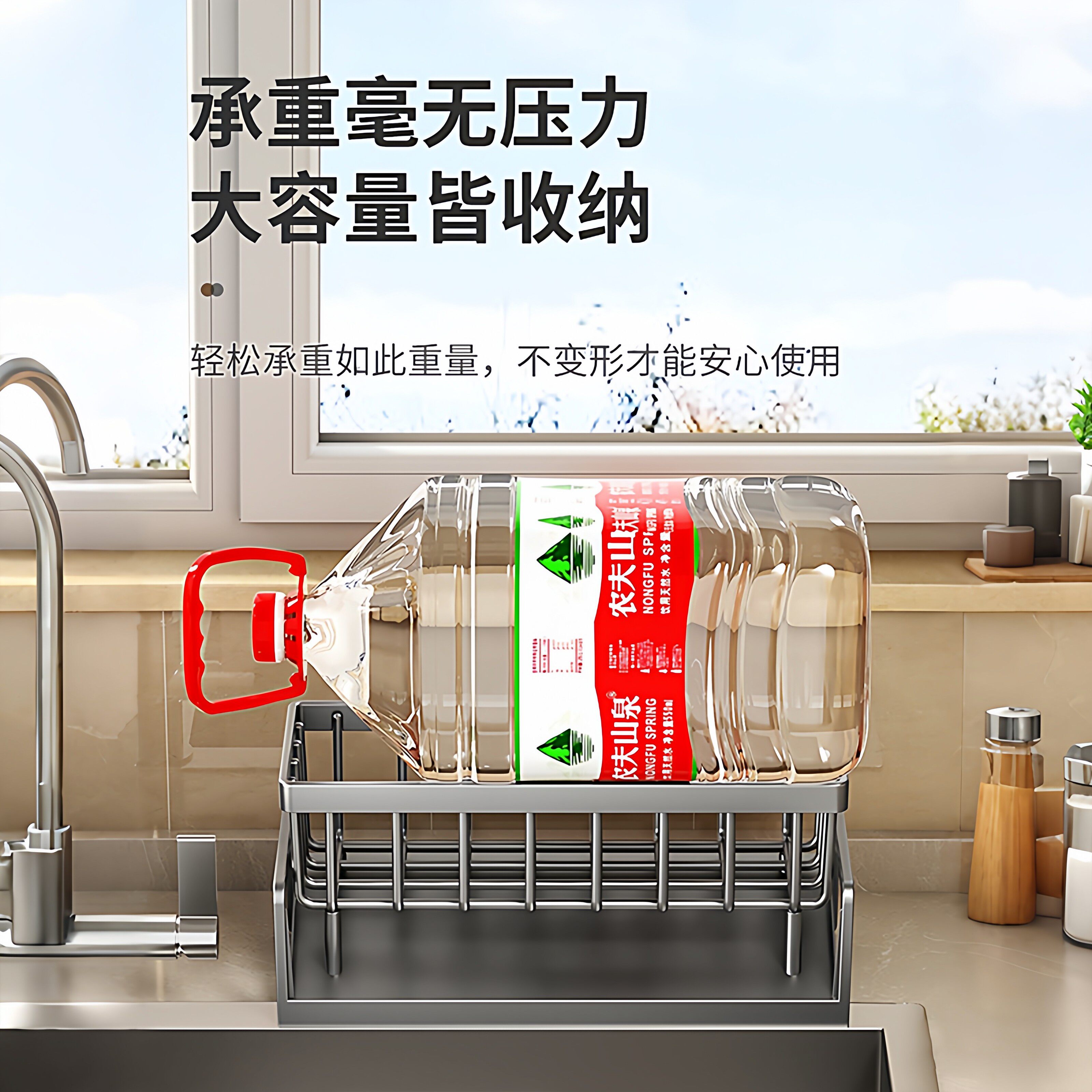 厨房置物架海绵沥水架水龙头洗菜池水槽洗碗用品抹布收纳沥水架子