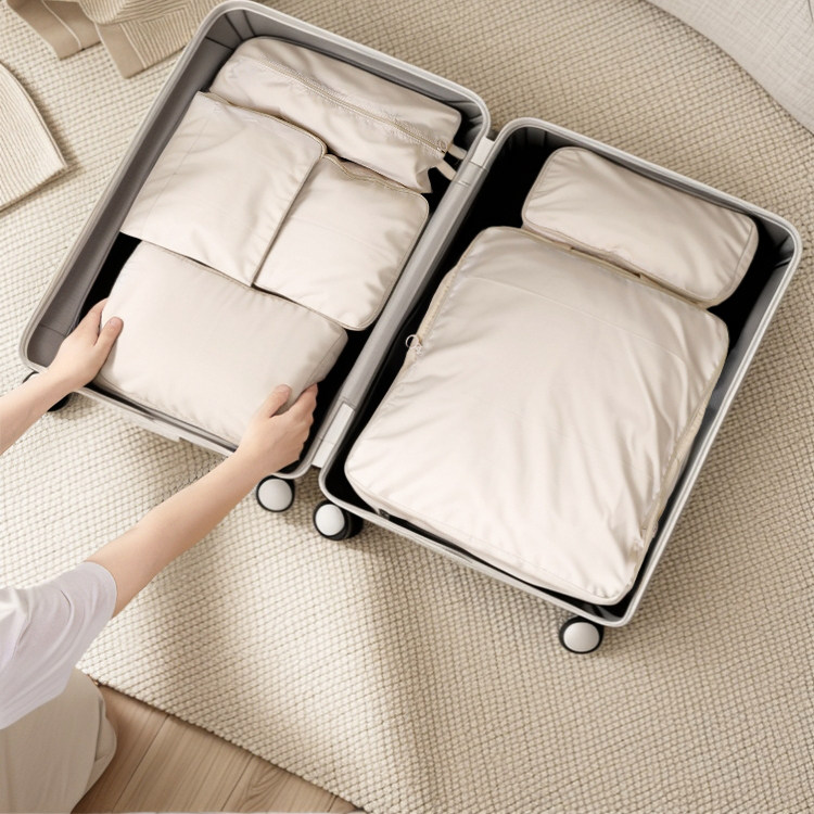 旅行收纳袋压缩衣物行李箱收纳包出游记忆布六件套整理包整理袋,淘宝优惠券,粉丝福利购,淘宝优惠卷