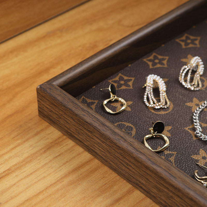 高档复古茶盘胡桃木首饰长方形轻奢木质收纳酒杯茶水文玩茶盘托盘,淘宝优惠券,粉丝福利购,淘宝优惠卷