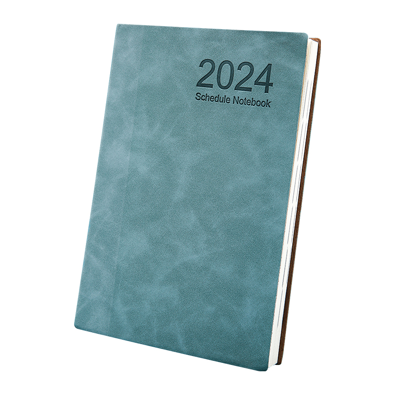 2024年超厚新款记事本简约大学生工作商务办公用软皮高档A5日记本 - 图3