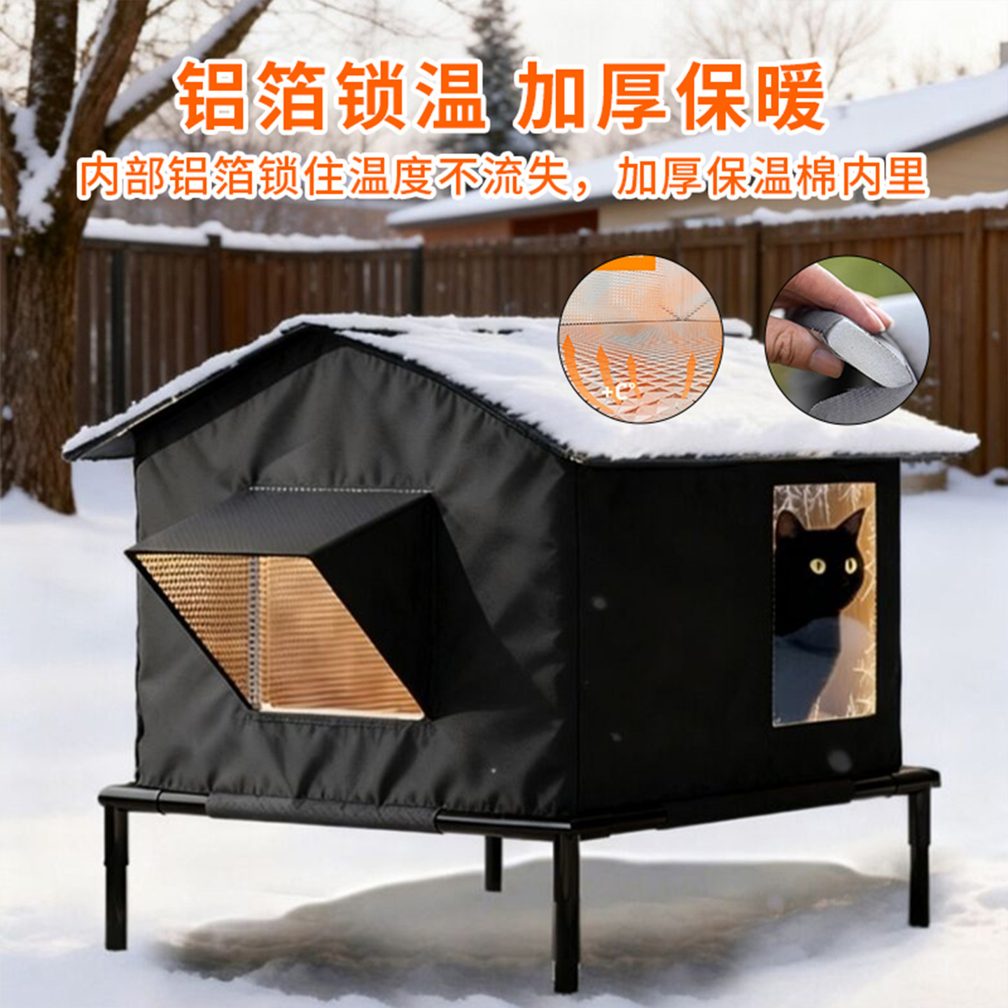 流浪猫过冬神器户外窝加厚防水保暖御寒封闭大号室外猫窝四季通用,淘宝优惠券,粉丝福利购,淘宝优惠卷