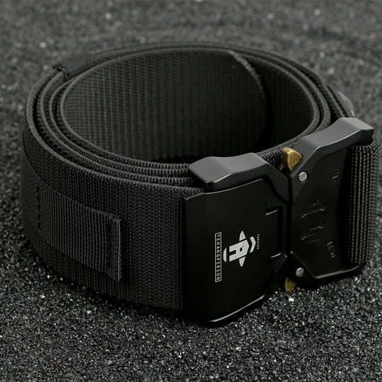 Commuting belt men's functional tactics outdoor mountaineering adventure 5CM wide nylon wear-resistant quick-release work belt