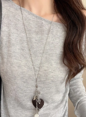 手作波点爱心项链极繁多用挂件手作星星骷髅螺旋蘑菇千禧辣妹配饰