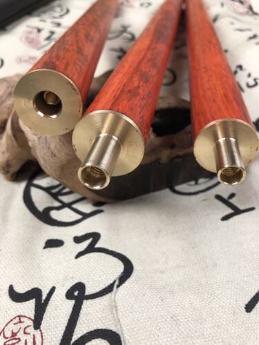 红花梨木红木健身气功太极养生杖二合一折叠棍拼接三合一组合棍 - 图3