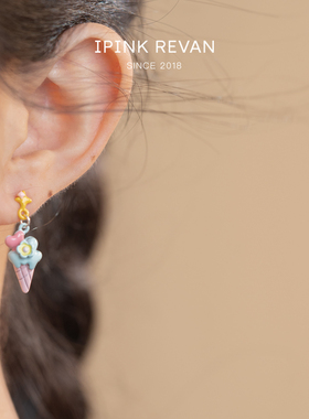 IPINK925银针小众设计感耳钉