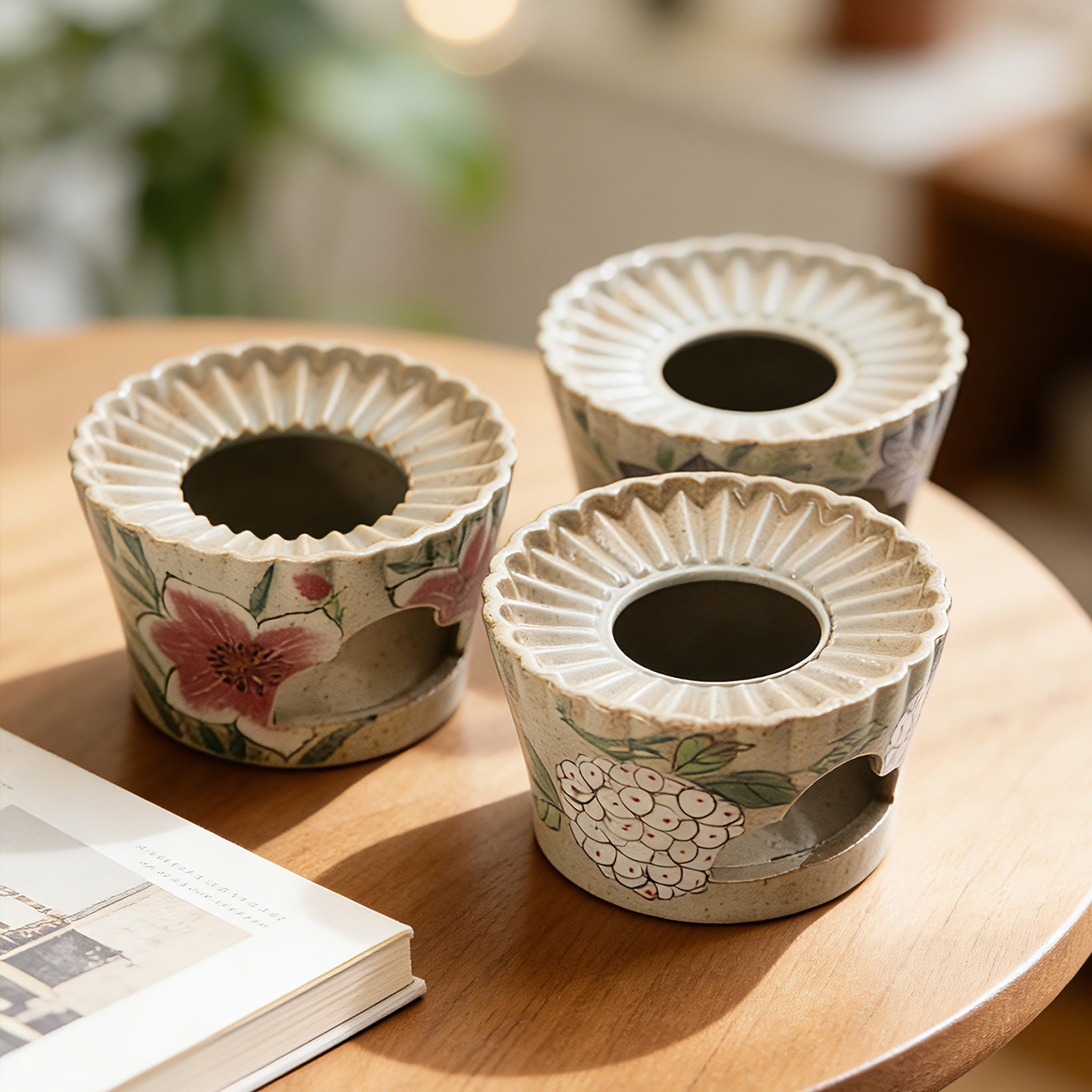 景德镇手绘蜡烛酒精温茶炉围炉煮茶茶具配件茶壶咖啡杯底座加热炉,淘宝优惠券,粉丝福利购,淘宝优惠卷