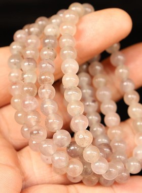 天然桂林鸡血玉石手链田湾料黄色手串女士手链6*6mm108颗34g