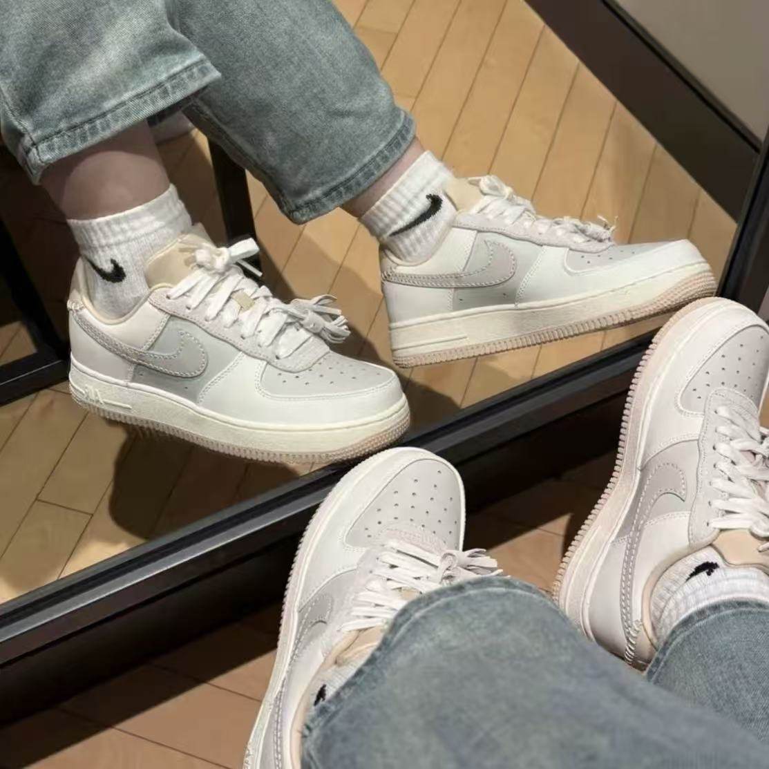 Nike Air Force 1 '07女子米粉色舒适百搭防滑低帮板鞋HV1813-001,淘宝优惠券,粉丝福利购,淘宝优惠卷