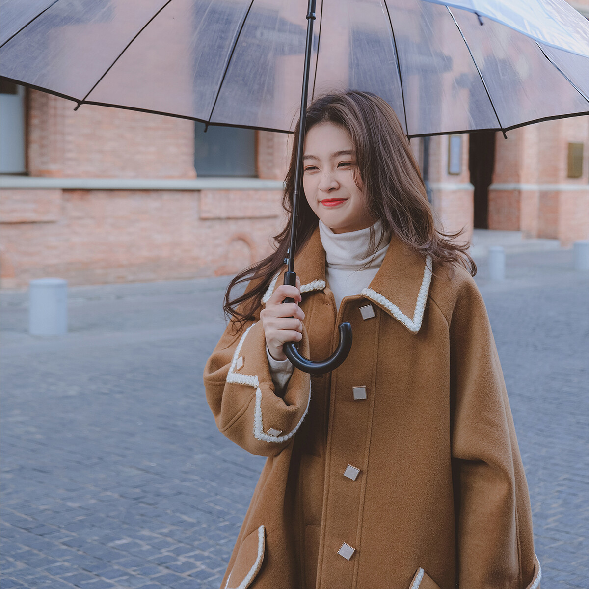 数据好！爆款现货！加厚大衣长款长袖毛呢外套 p175 k248w1951 - 图3