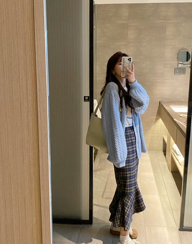 Поясная сумка, длинная демисезонная юбка, делается под заказ, высокая талия, рыбий хвост, длина миди