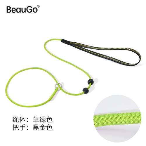 巨小萌beaugo狗牵引绳p绳幼犬茶杯小体泰迪狗防爆冲训练链子项圈 - 图3
