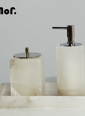 摆件样板间装饰品墨非云石轻奢