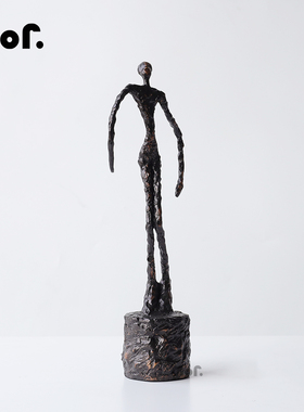 样板间饰品墨非树脂人物现代软装