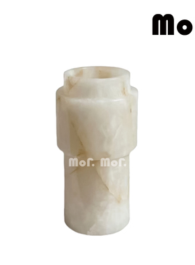 装饰花瓶样板间云石花器台面摆件