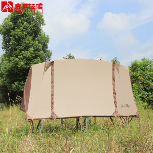 喜马拉雅单人离地帐篷行军床套装户外双层防暴雨四季钓鱼帐篷室内 - 图0