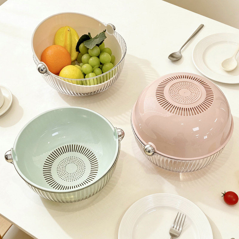 双层洗菜盆沥水篮厨房新款洗水果蔬菜家用食品级果盘淘洗菜篮子,淘宝优惠券,粉丝福利购,淘宝优惠卷