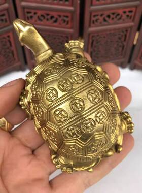 纯铜乌龟巴西龟千年乌龟风水摆件