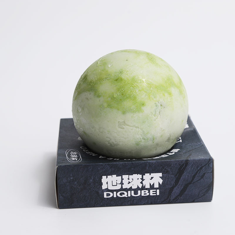 400ml圣诞球形瓶透明塑料冷饮甜品奶茶杯pet加厚食品级罐装地球瓶 - 图3