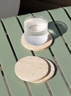 大理石ins风茶杯垫收纳托盘摆件