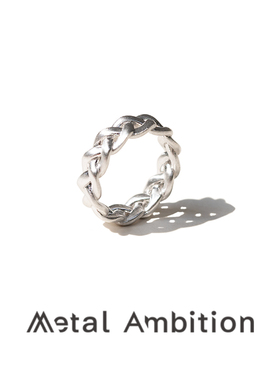 拉丝戒指纯银复古女时尚