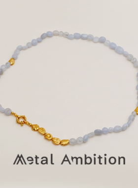 宝石纯银串珠女高级感项链