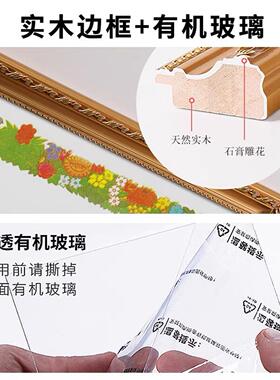 入伍通知书专用装裱相框铝合金外框荣誉摆台奖牌摆挂两用挂墙纪念