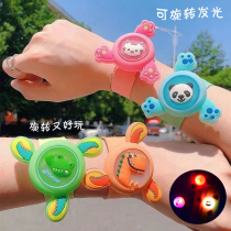 Rotating top hand ring snap ring clapping and shining children baby watches big people anti-mosquito bites