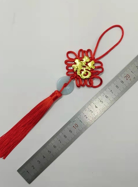 大红色中国结小号福字中国节平安结家居客厅春节装饰葫芦小挂件
