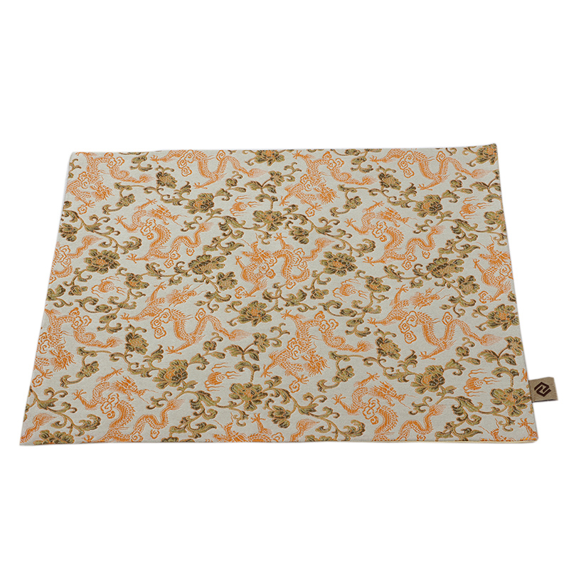 艺必旭田园织锦缎双层碗垫餐垫餐布桌垫西餐垫布艺杯垫隔热垫盘垫 - 图0