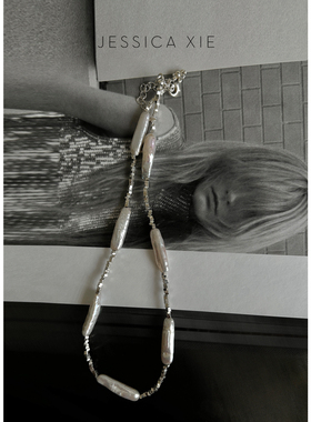 JX I 卡特 巴洛克珍珠项链小众高级感轻奢颈链艺术气质碎银锁骨链