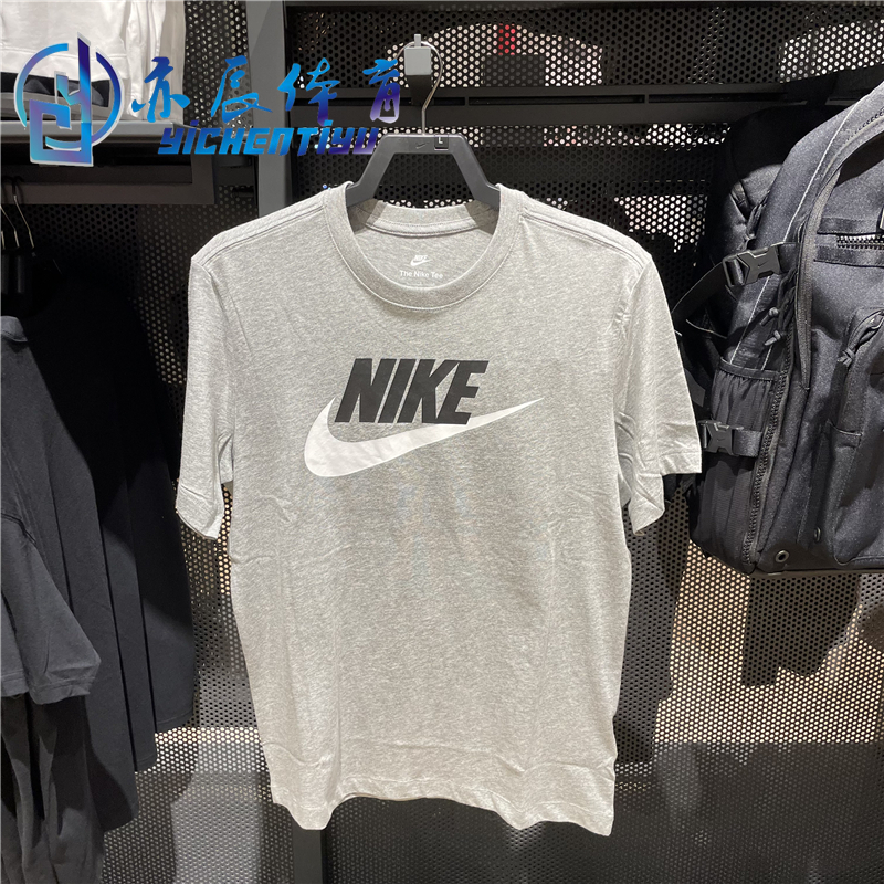 正品Nike耐克男子圆领透气大勾运动半短袖T恤AR5005-010-100-101 - 图2