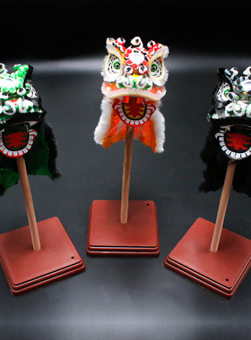 小号细传统狮国潮汽车车载非遗工艺品居家办公摆设民族特色