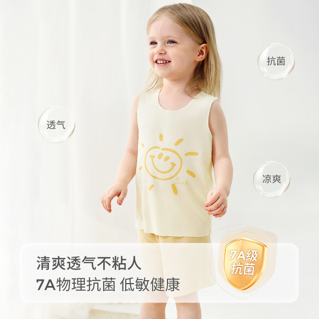 Tongtai baby vest set modal seamless ສັ້ນ