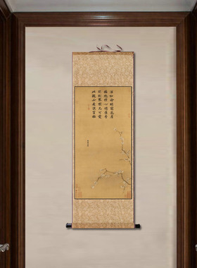 仿古卷轴丝绸画丽江南高清微喷